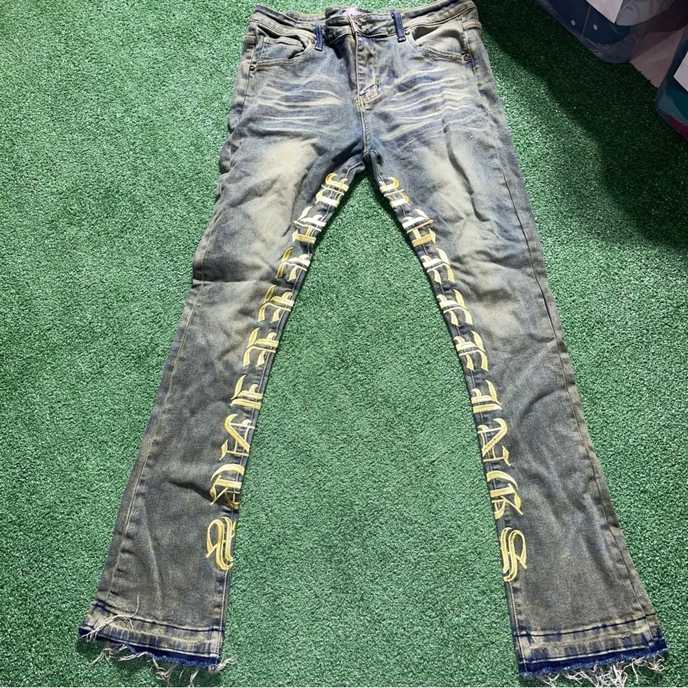 Pheelings Mens Jeans Size 36 Be Colorful Dark Wash